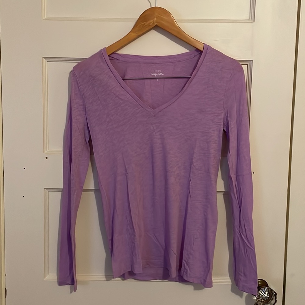 J Crew Vintage Cotton V-Neck size S